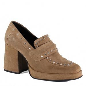 NEW DIBA TRUE women's song notes platform pump in camel